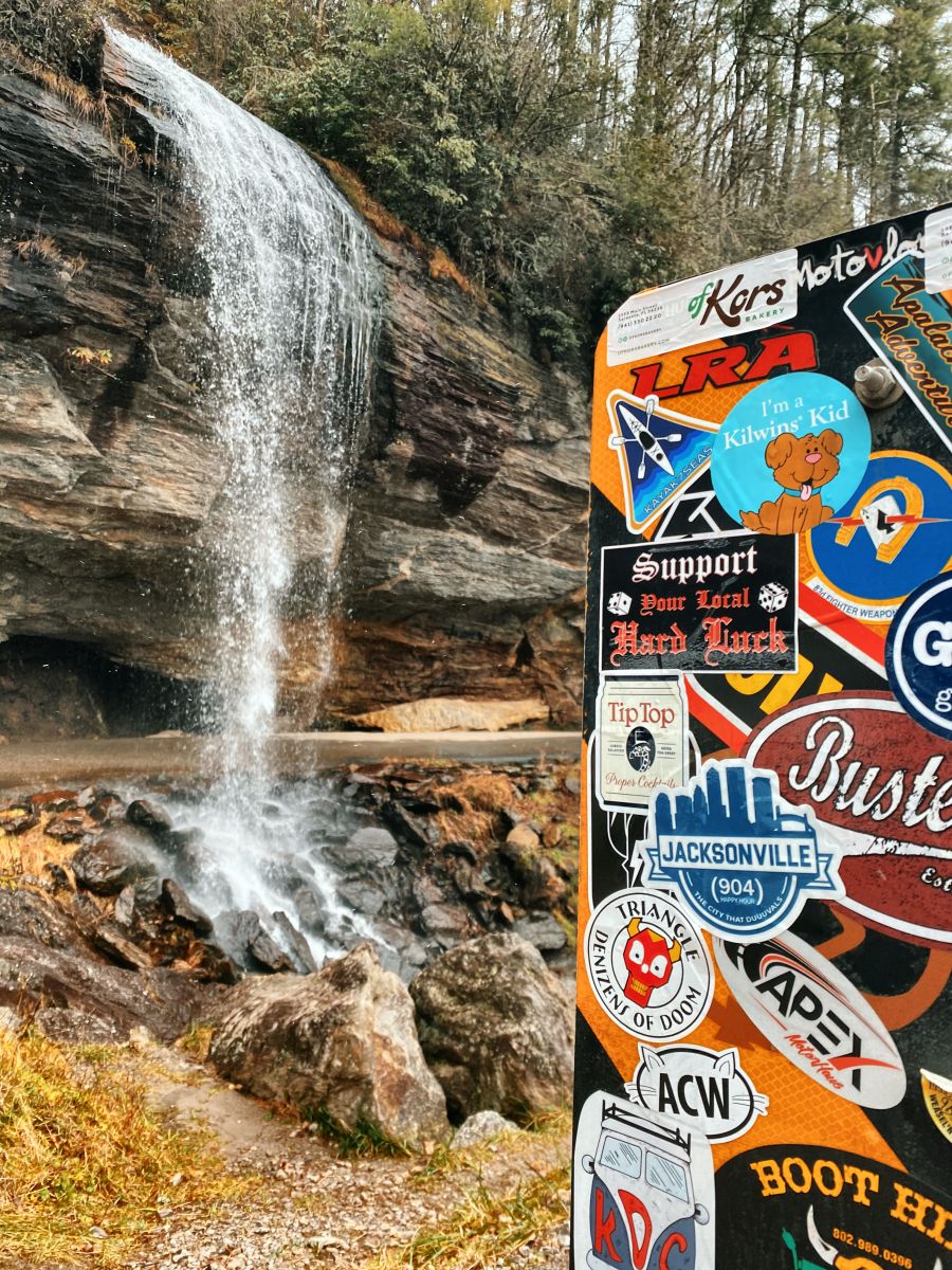 Bridal Veil Falls in Highlands NC